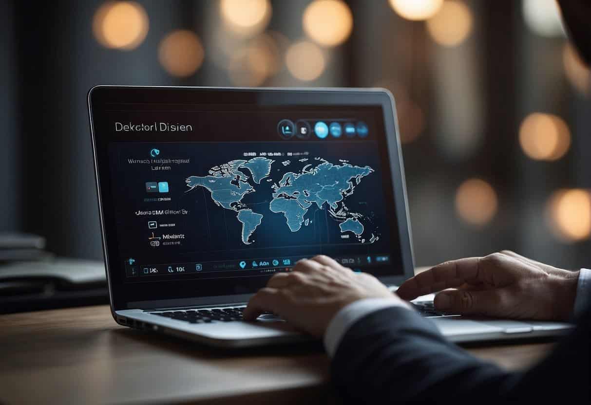 A user clicks on a website, revealing clear navigation and interactive elements. Transparency in design enhances user engagement