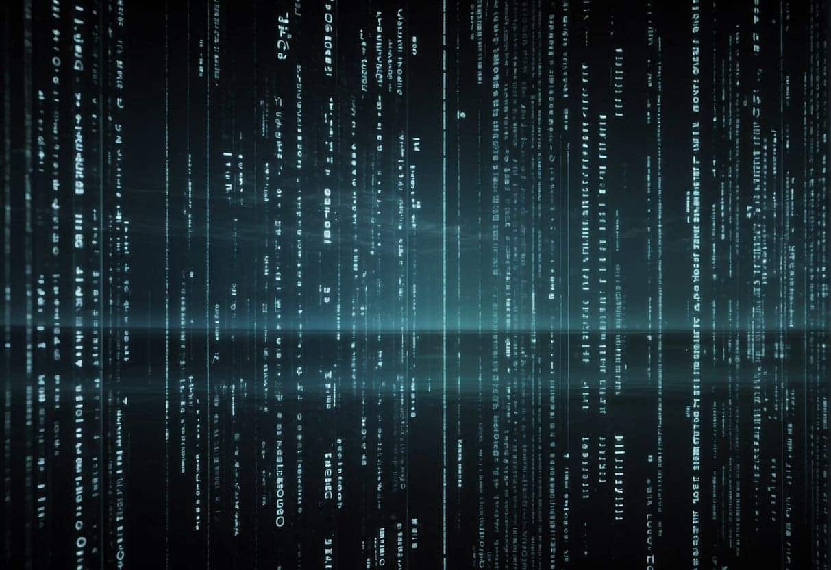 A computer screen displaying lines of code with a transparent overlay, illustrating the importance of transparency in web design