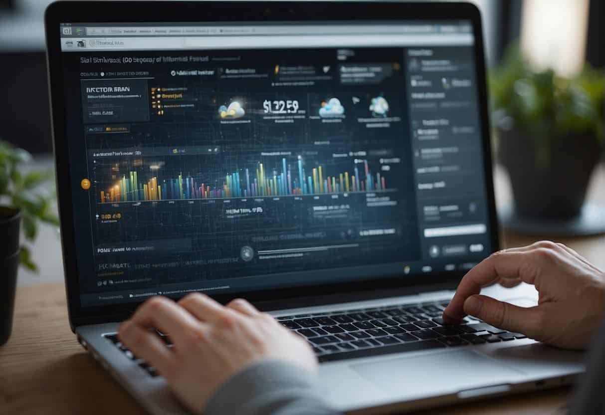 A user interacts with a website, influenced by behavioral factors. The intersection of UX/UI and SEO is visually represented