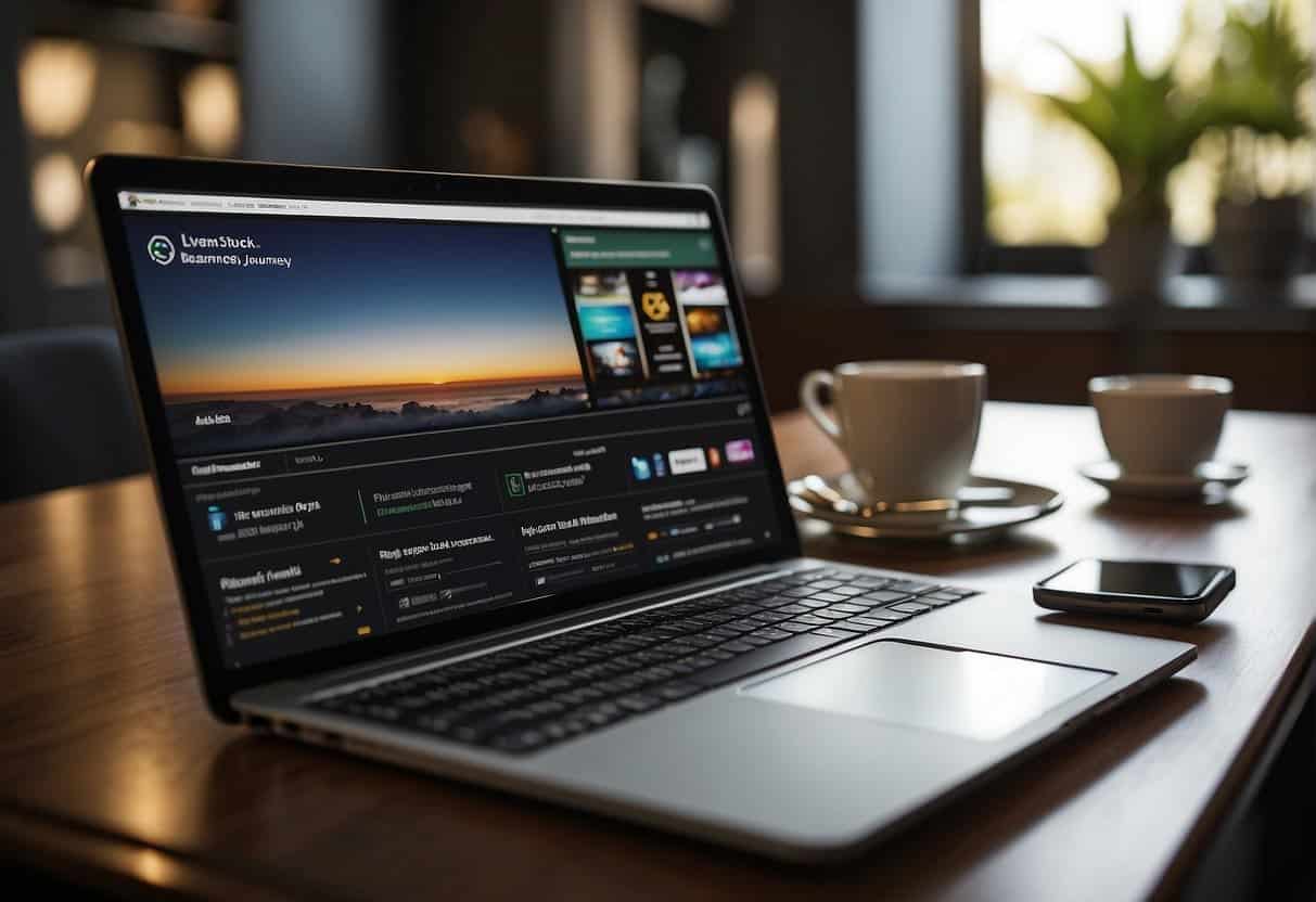 Responsive Web Design - A laptop, tablet, and smartphone displayed on a desk with a website open on each screen, showing the responsive design adapting to different screen sizes