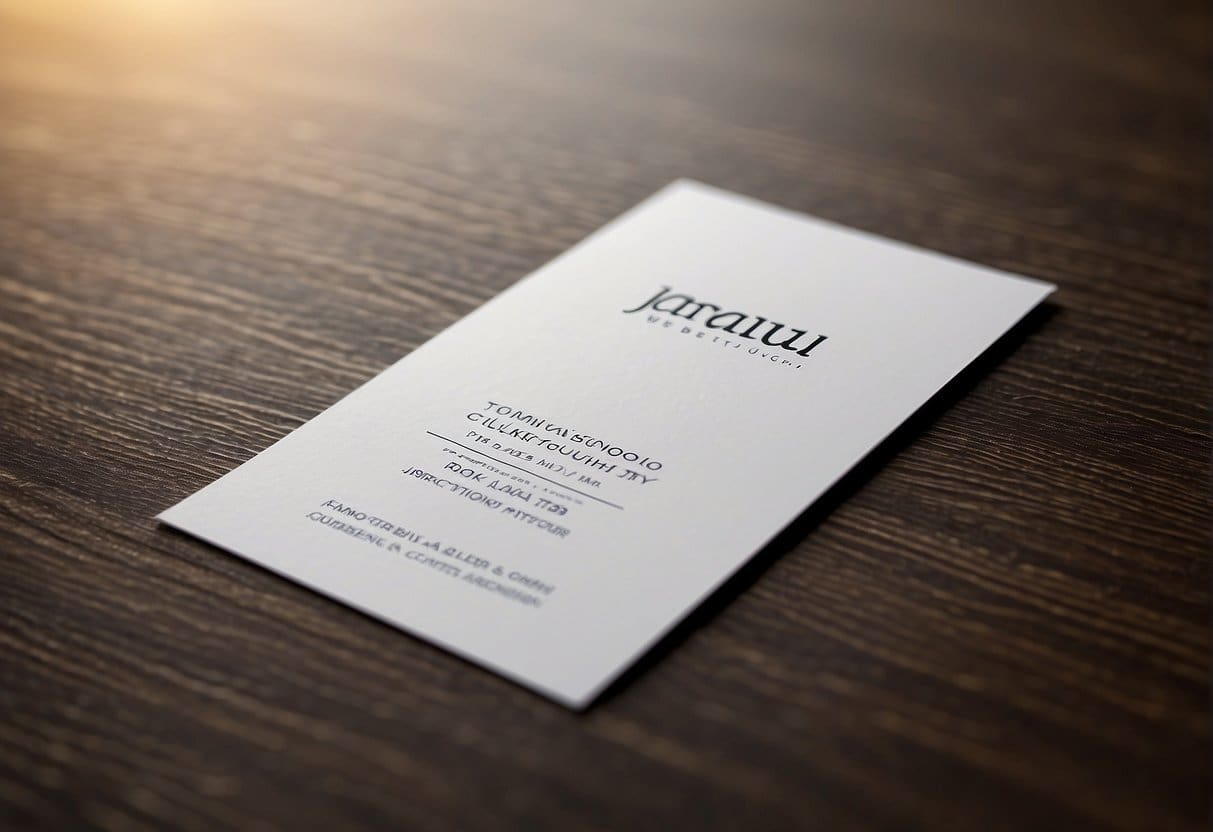 A brand logo is prominently displayed on various marketing materials, including business cards, website, and social media profiles, all featuring consistent colors and typography