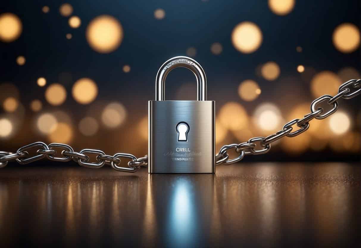 A trustworthy brand logo and a secure website with a padlock symbol. A professional and clean design with clear navigation and user-friendly interface