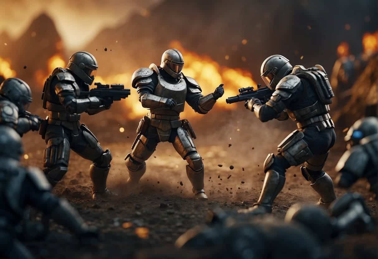 Keywords battling on a digital battlefield, each vying for dominance. Some stand tall, while others are crushed under the weight of their competitors