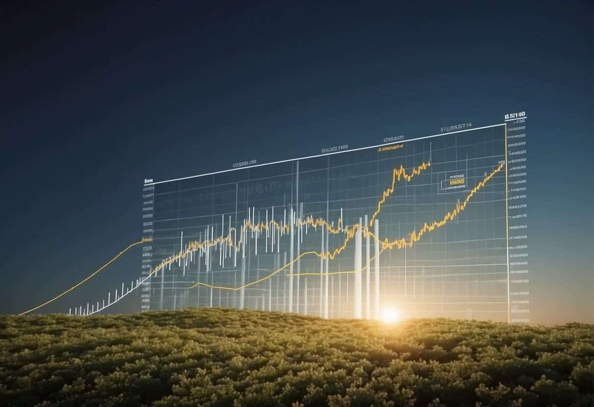 A graph showing increasing success and improvement in keyword cannibalization strategies