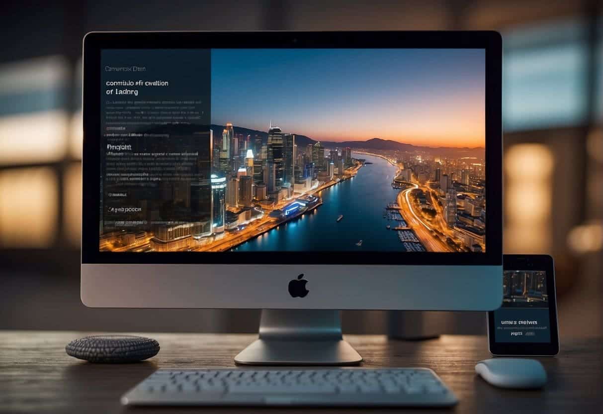 A website with clear navigation paths and engaging content, leading users to conversion points. SEO elements are integrated seamlessly