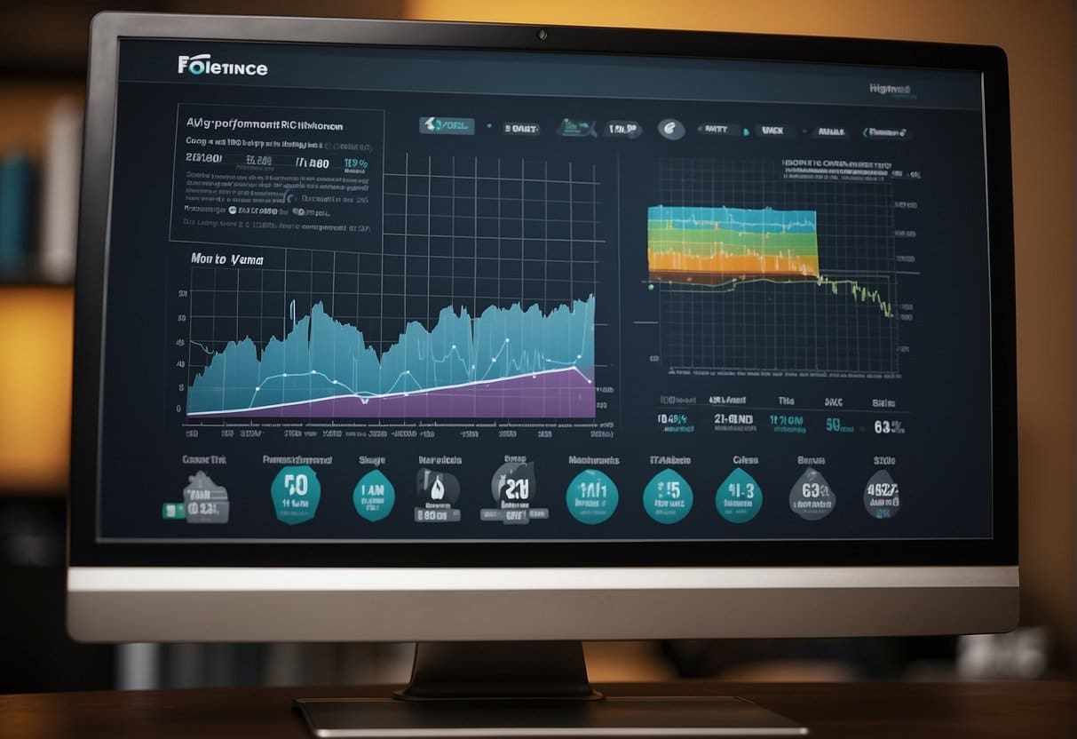 A computer monitor displaying a graph of increasing conversion rates next to a diagram explaining headless commerce benefits