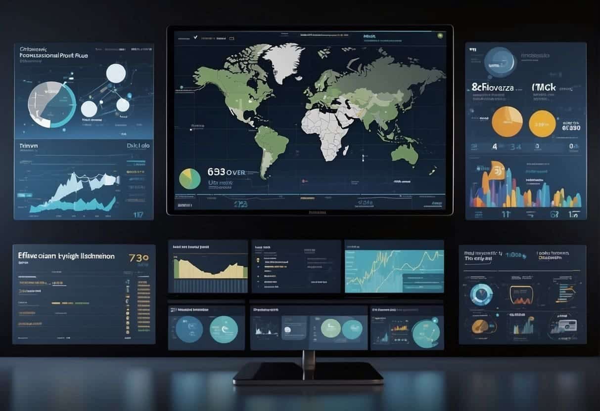 Various customer data platforms are displayed side by side, each with their own unique features and capabilities. Charts and graphs illustrate performance metrics, while text highlights key selling points