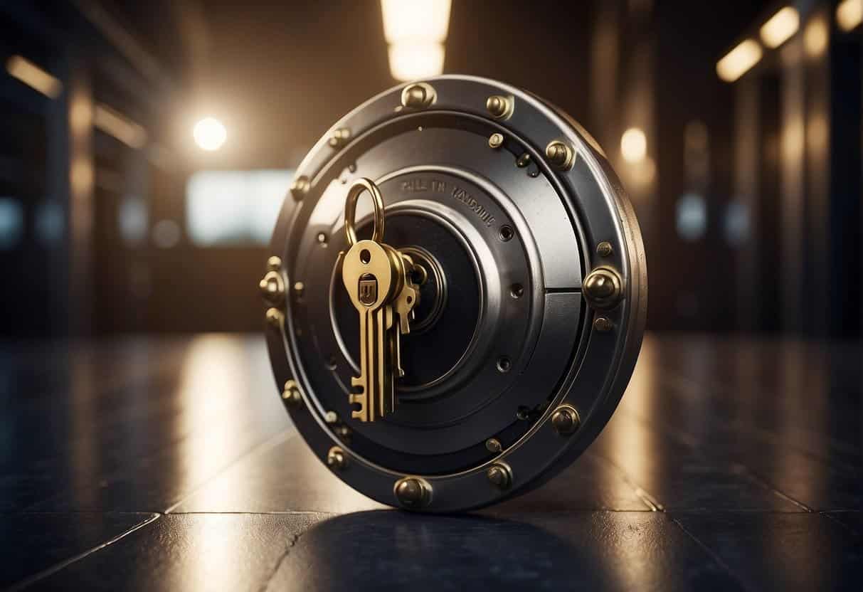A locked vault with a shield and key representing privacy and security in using CDPs
