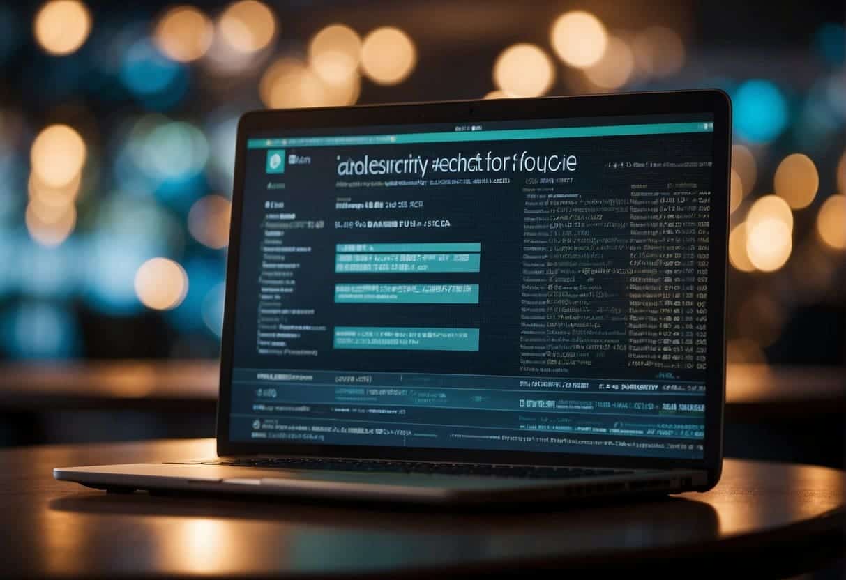 A computer screen displaying a list of privacy and security FAQs for CDPs, with a padlock icon in the corner