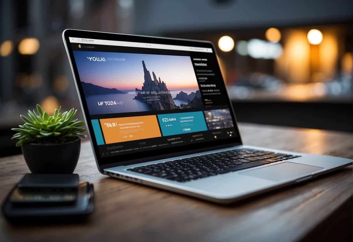A laptop, tablet, and smartphone display the same website design. Each device fits the screen perfectly, showcasing consistent layout and content