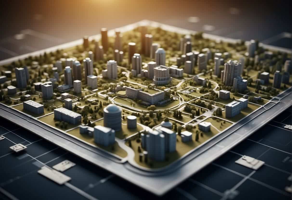 A map of site architecture with layers of depth, optimized for search engines