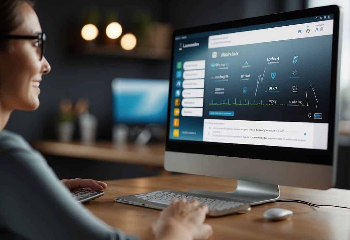 A voice assistant interpreting user intent through natural language queries, with web design elements optimized for voice search