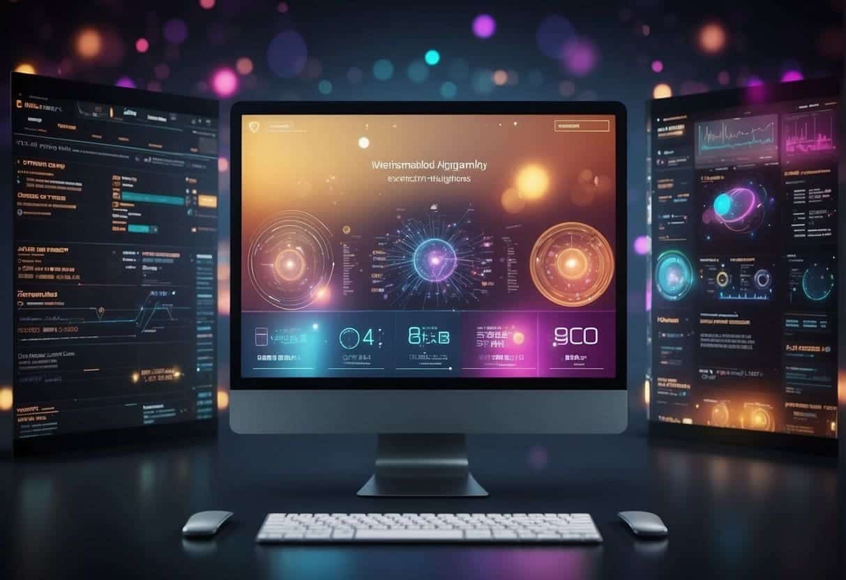 Adaptive Websites - A computer screen displaying personalized website content based on machine learning algorithms