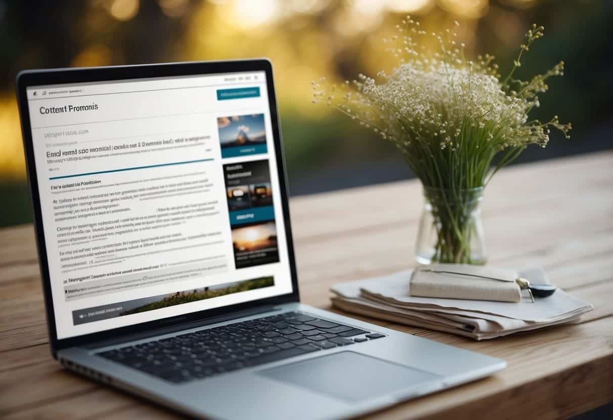 A web page with content suggestions based on user preferences, displayed in a visually appealing and organized layout. The suggestions are tailored to the user's interests, creating a personalized and engaging experience