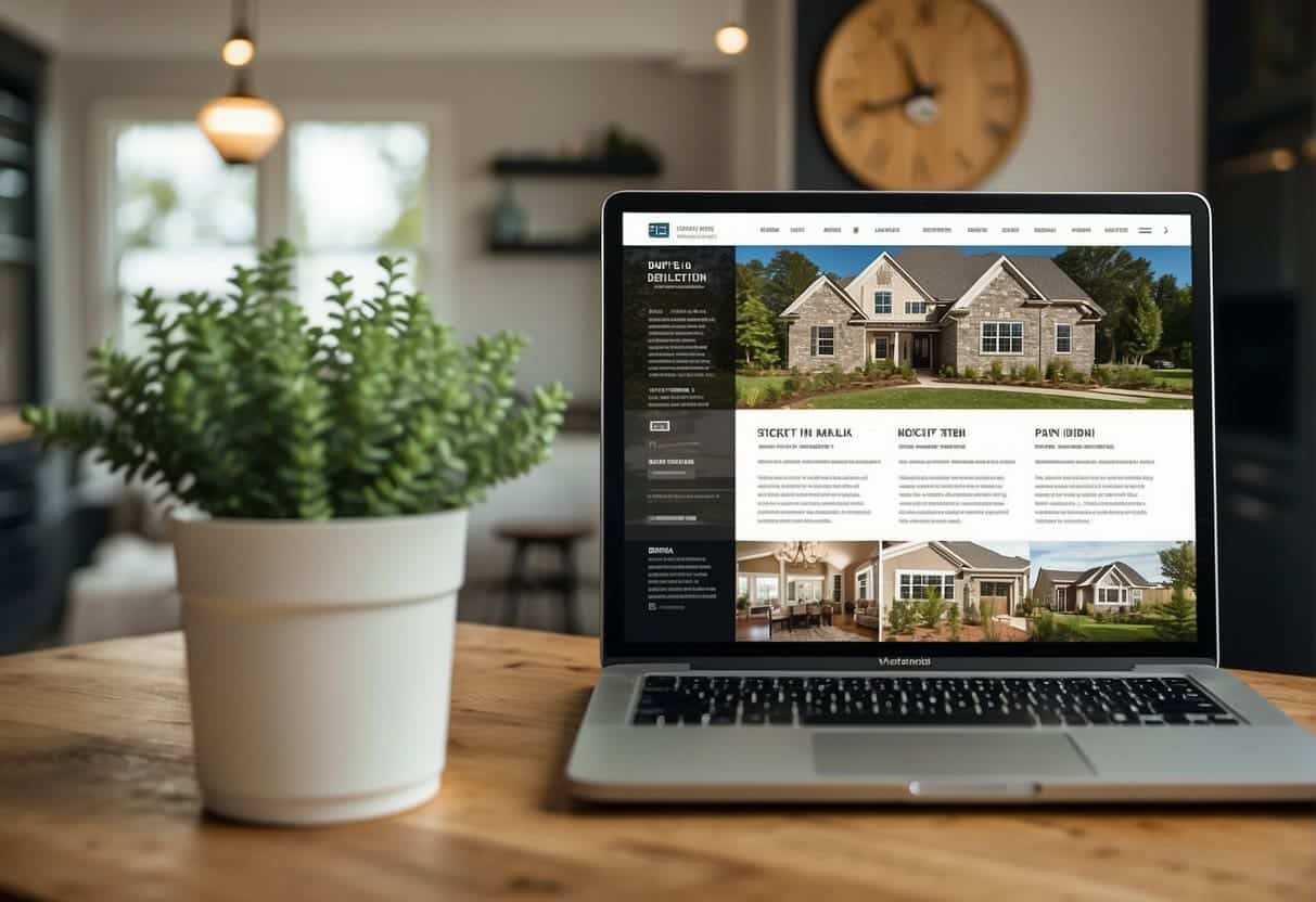 A home builder's website with optimized meta tags, structured data, and local business listings