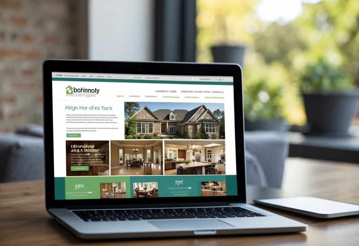A home builder's website with increased traffic and leads due to local SEO strategies. Multiple digital channels and tools are utilized for optimization