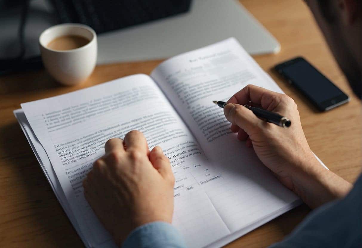 A blogger receives constructive feedback on their content, while making notes on ethical dos and don'ts