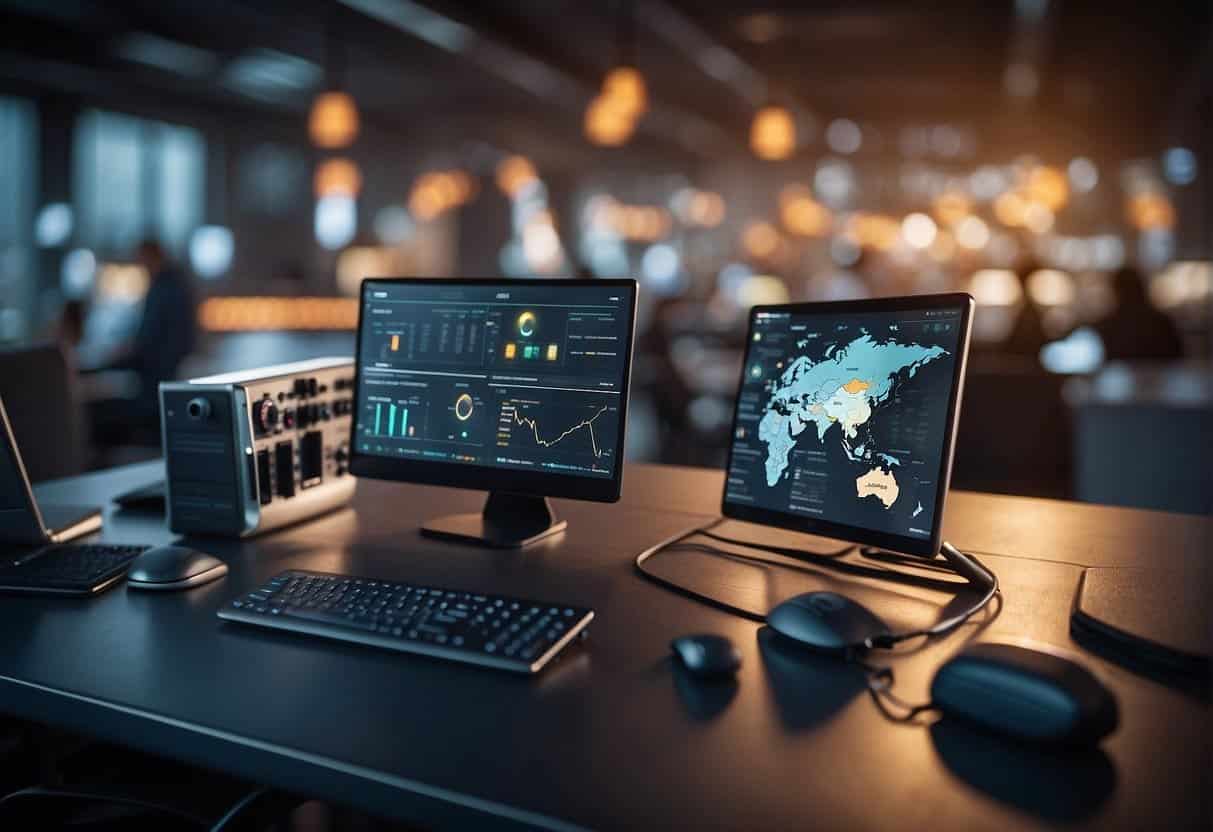 Various MarTech tools connect seamlessly, guarded by strong security measures. Compliance regulations are integrated, forming a robust MarTech stack