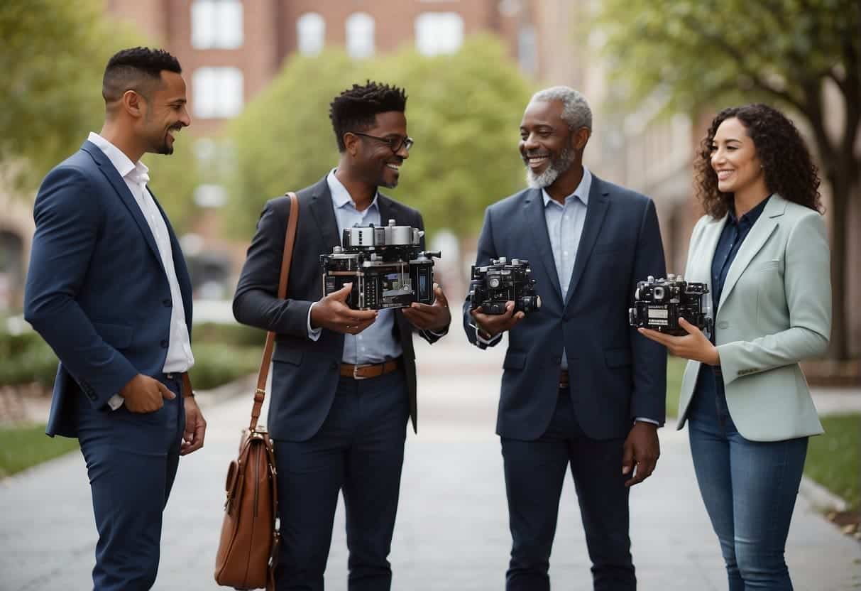 AI technology guides diverse group through personalized learning, fostering inclusive environment