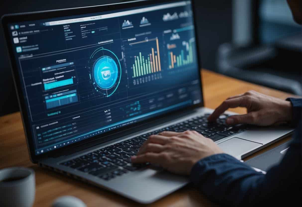 AI system processes data, generates personalized learning plans, and tracks employee development