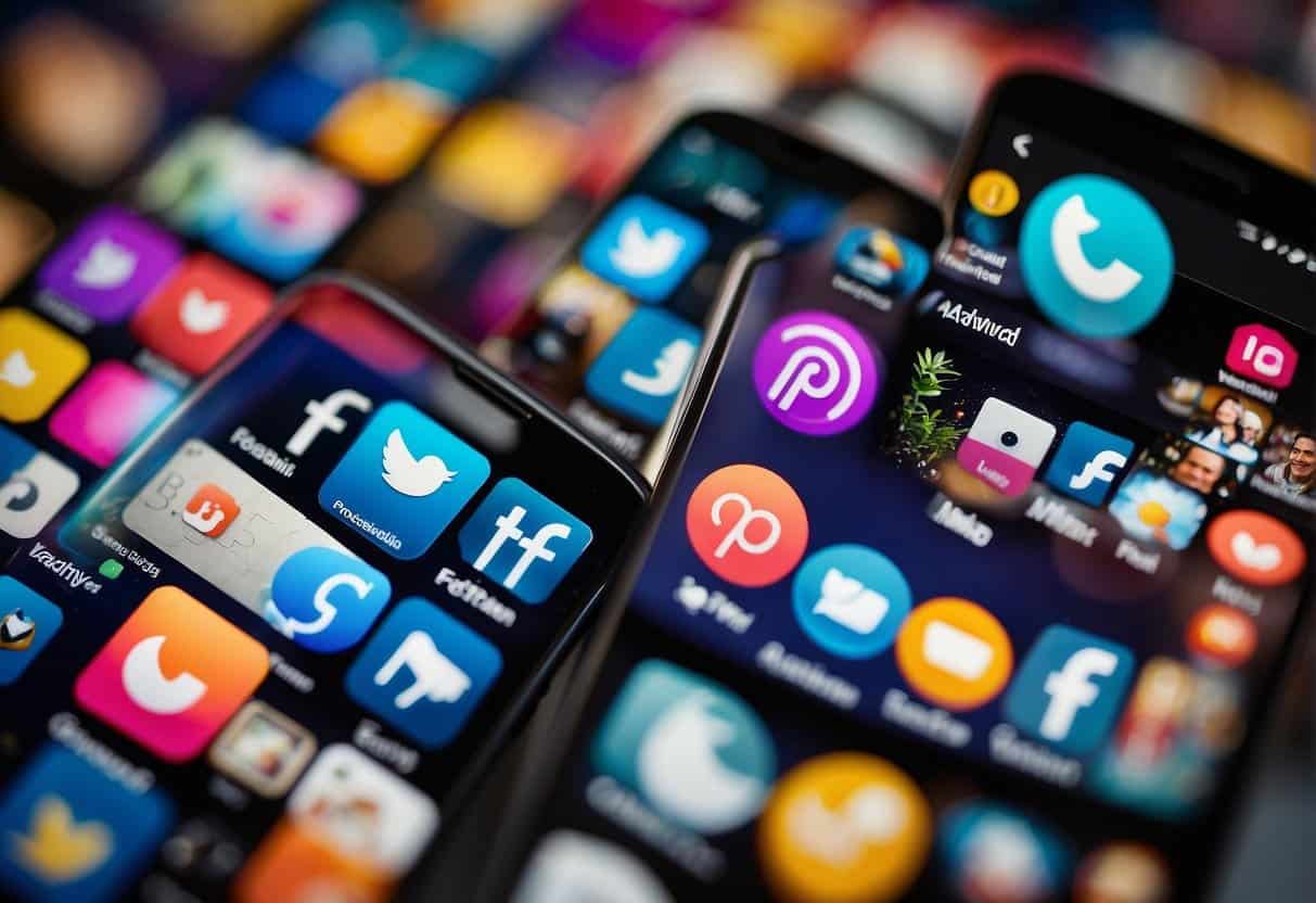 A vibrant social media feed with eye-catching visuals showcasing products and seamless integration of shoppable features