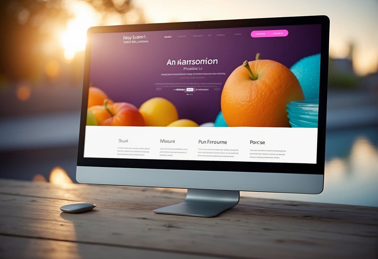 A clean, modern website interface with easy navigation and clear product categories. Bright, inviting colors and simple, intuitive design elements