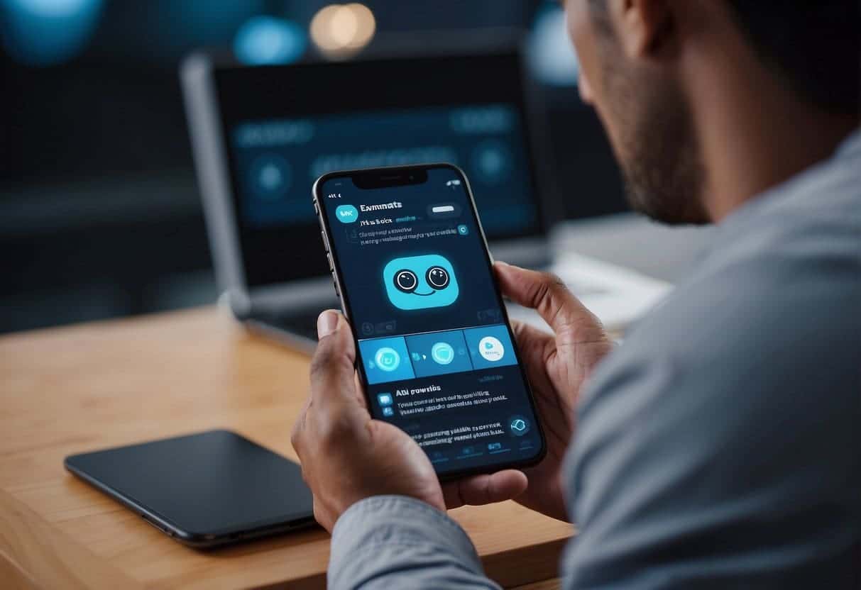 An AI-powered chatbot interacts with customers, generating leads and boosting sales. The chatbot provides quick and accurate responses to FAQs, enhancing customer experience