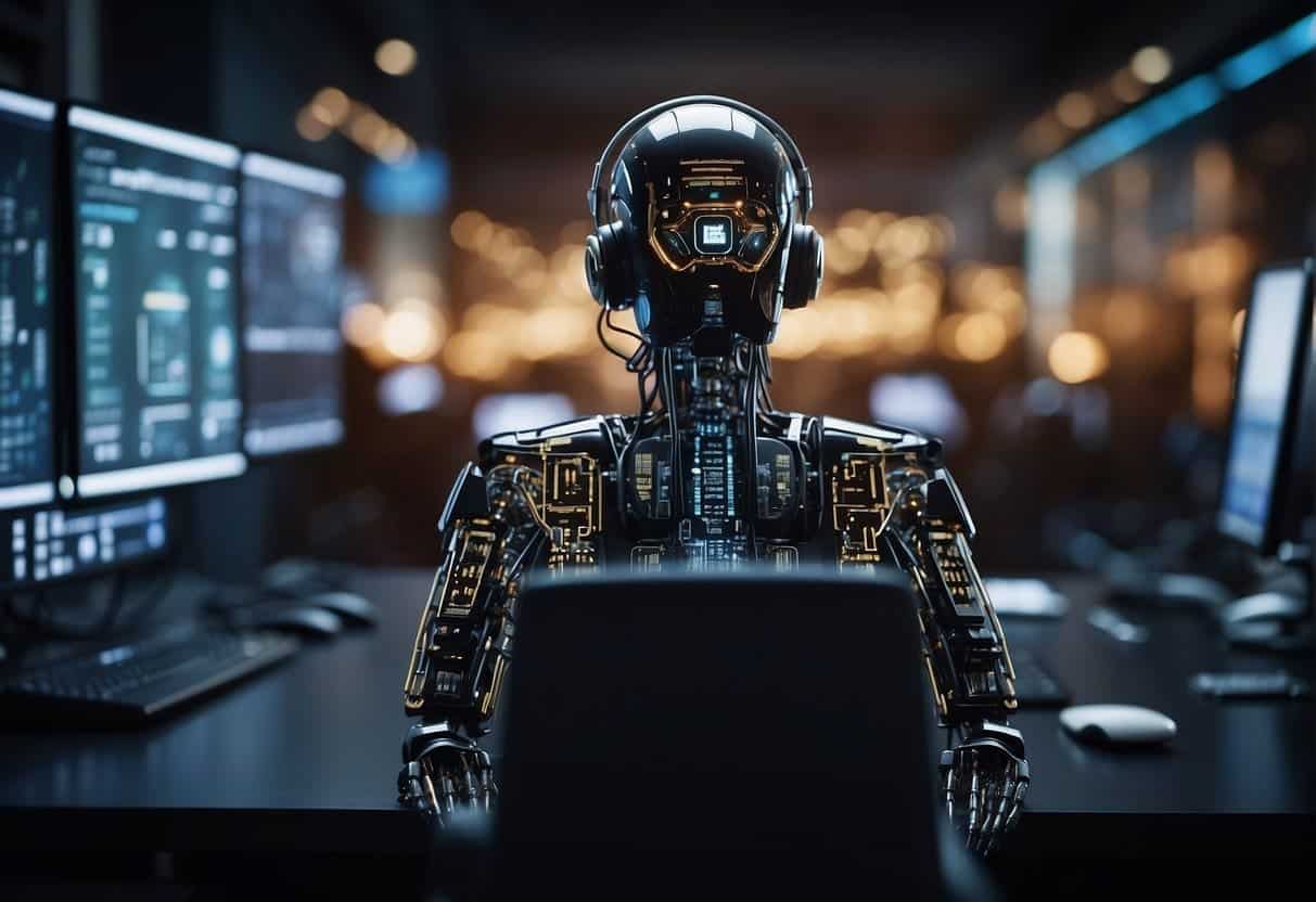 An AI system interacts with specific domain tools, strategizing human-AI collaboration