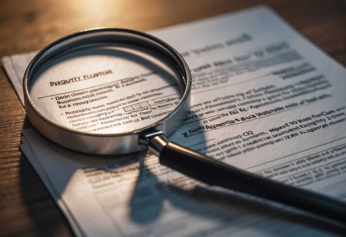 A stack of documents labeled "Frequently Asked Questions Regulations and Compliance for Explainable AI (XAI)" with a magnifying glass highlighting key sections