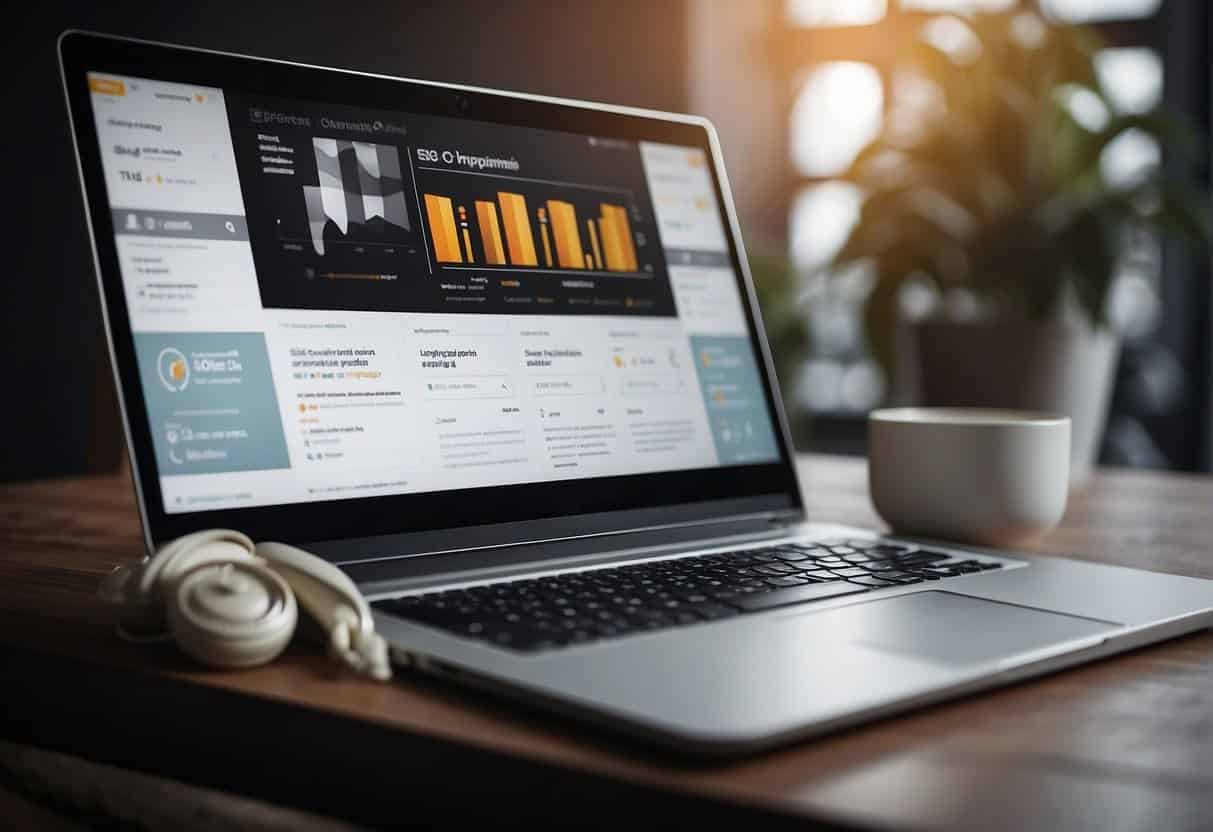 A computer screen displaying search engine optimization (SEO) elements alongside accessible web design features - The Intersection of SEO and Accessibility: Enhancing Web Presence for All