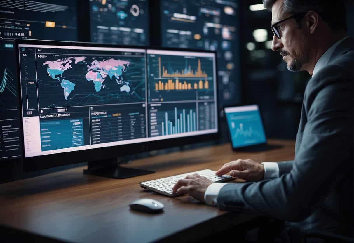 AI assesses risk in insurance and banking, analyzing data and predicting outcomes. It interacts with customers, providing personalized experiences and mitigating potential issues