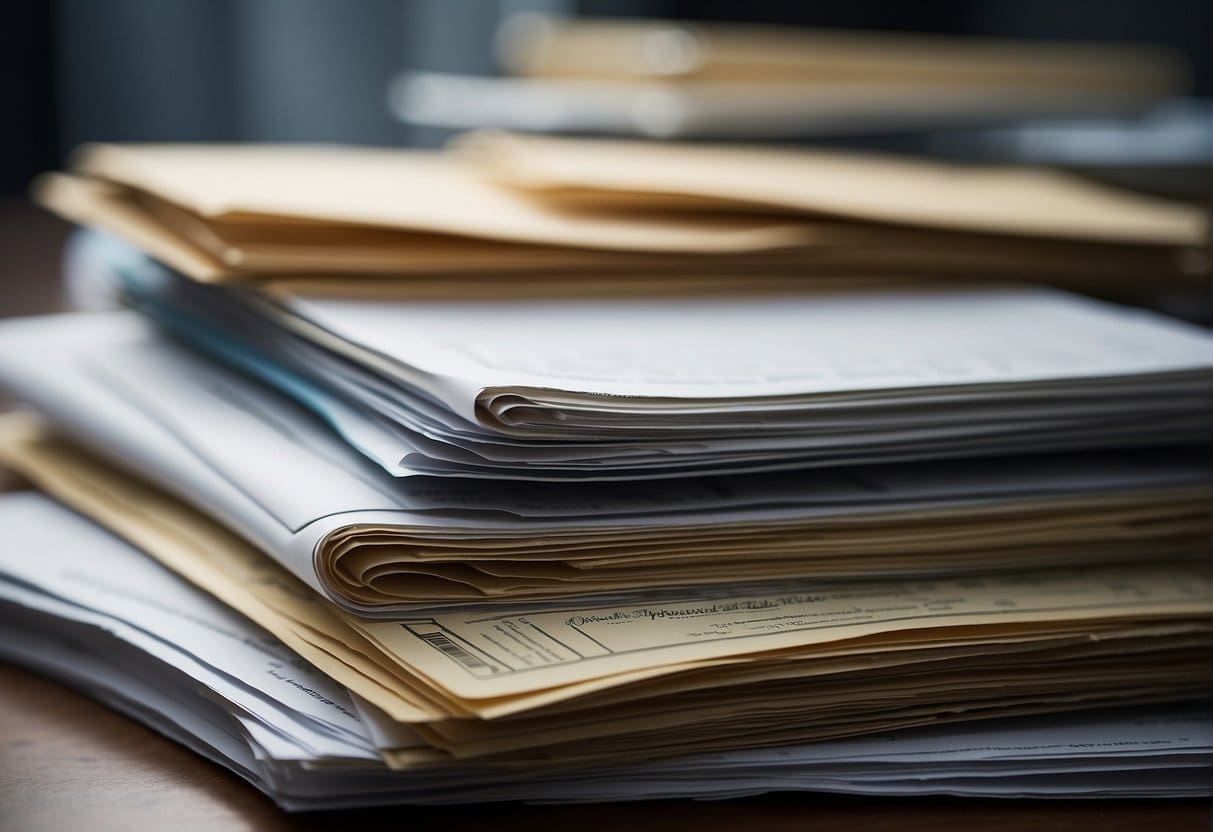 A stack of FAQ documents, sorted by quality ranking factors, with a prominent title