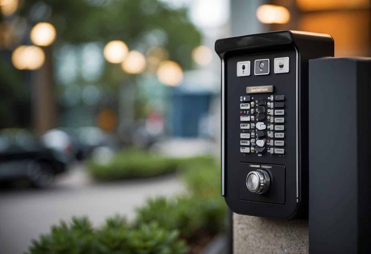 Intercom logo displayed with lock and shield symbols, representing enhanced customer communication and marketing security measures