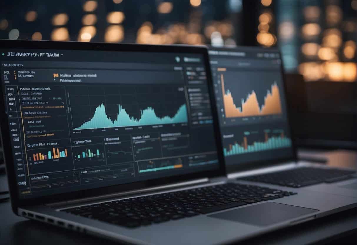 AI software processes data, charts, and graphs to predict film audience