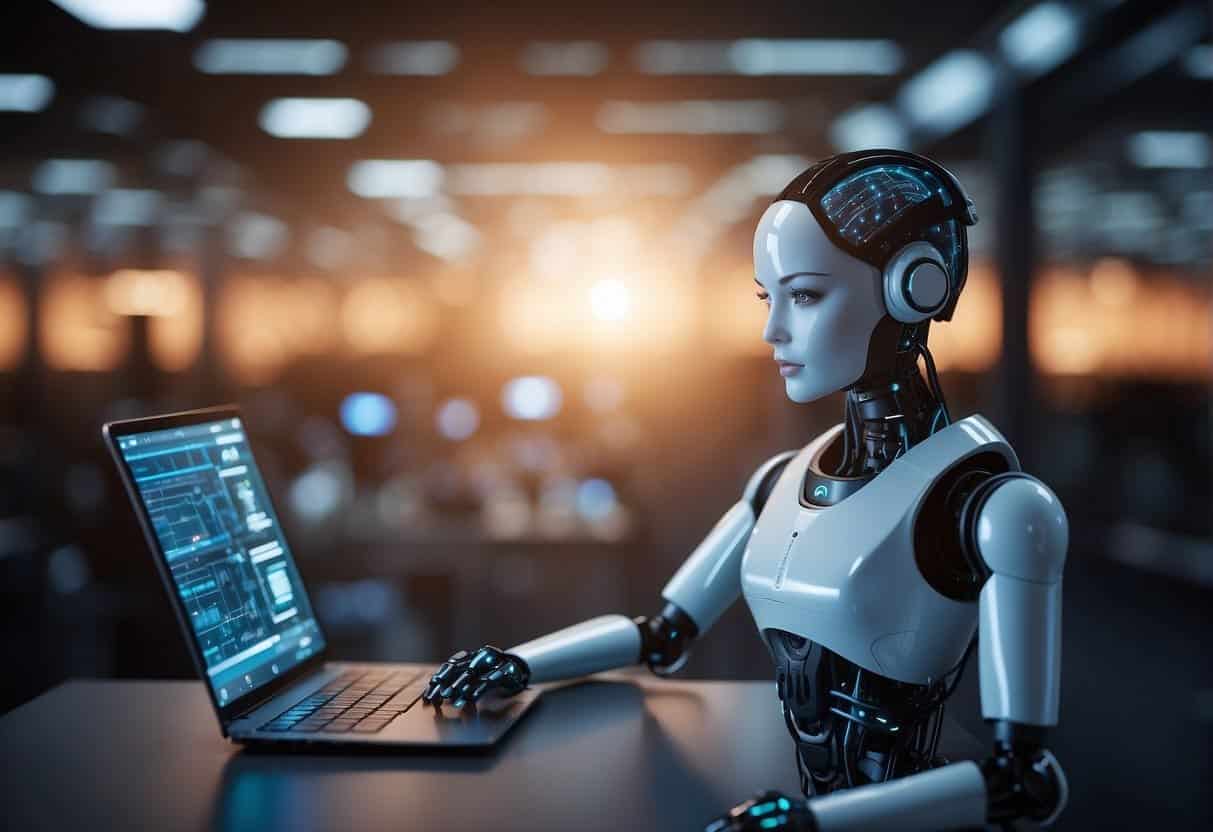 An AI model being trained and managed with data securely stored and handled for AI