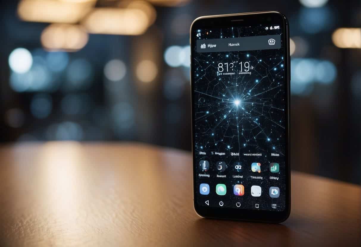 A smartphone screen displaying a sleek and modern interface with subtle microinteractions enhancing user interaction and experience