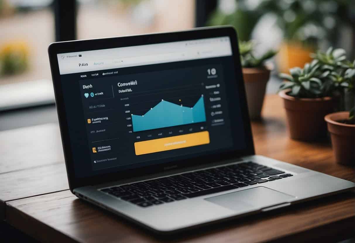 A computer screen displaying the ConvertKit dashboard with various tools and features being utilized to set up and optimize an account for maximum ROI