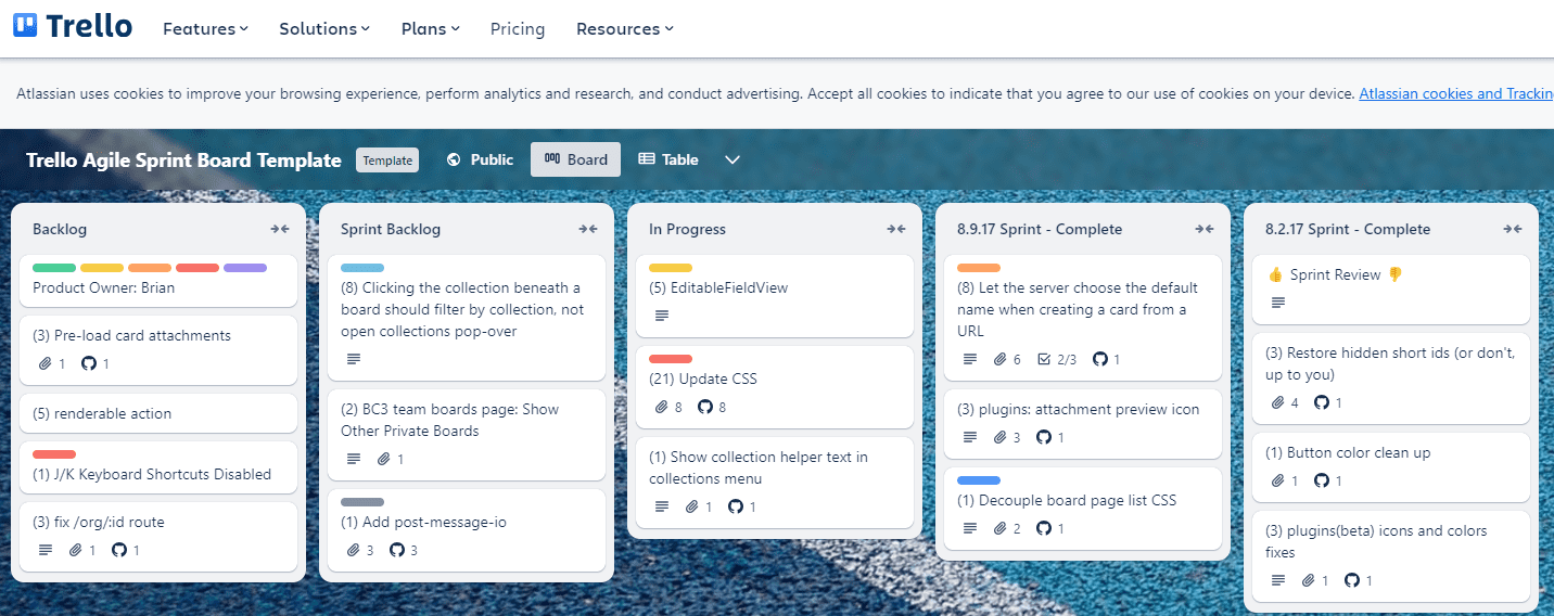 Trello Board Example