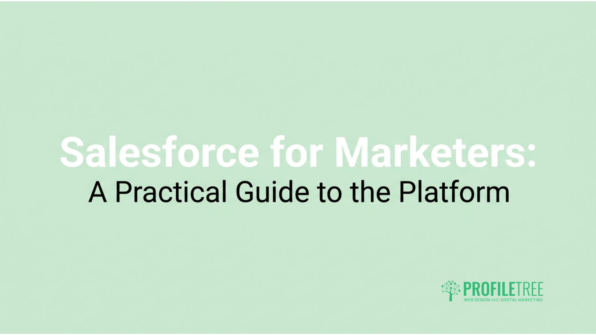 Salesforce for Marketers
