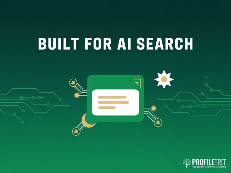 Flat illustration of AI search citation visibility beyond the next Google's Algorithm Update