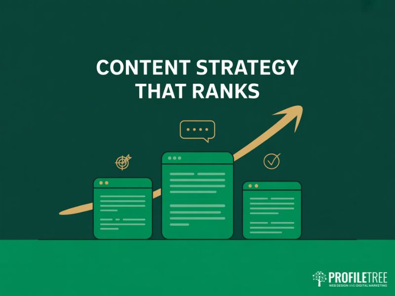 Flat vector compass surrounded by search trend icons representing forward looking SEO Tactics for 2026