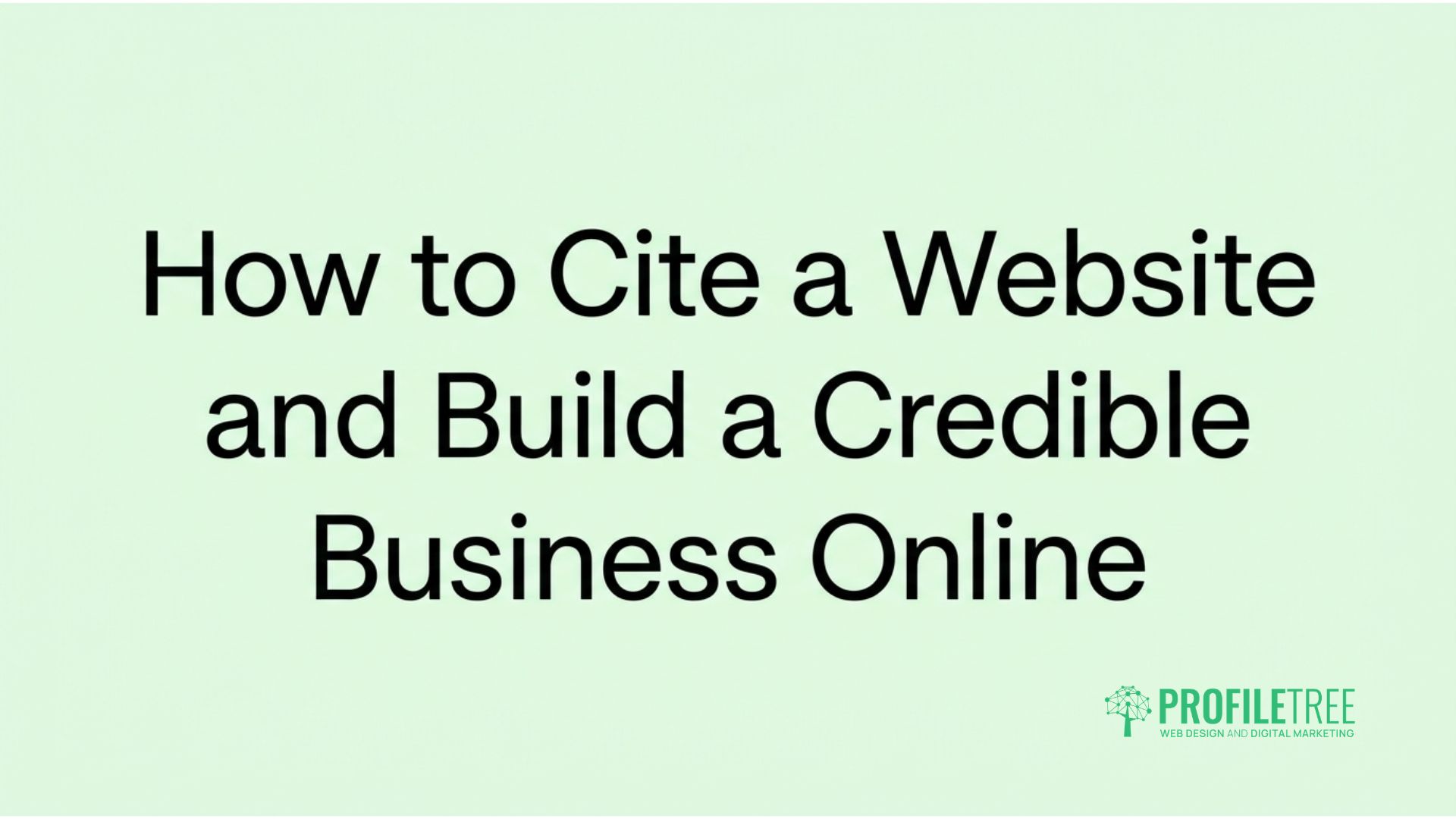 Cite a Website
