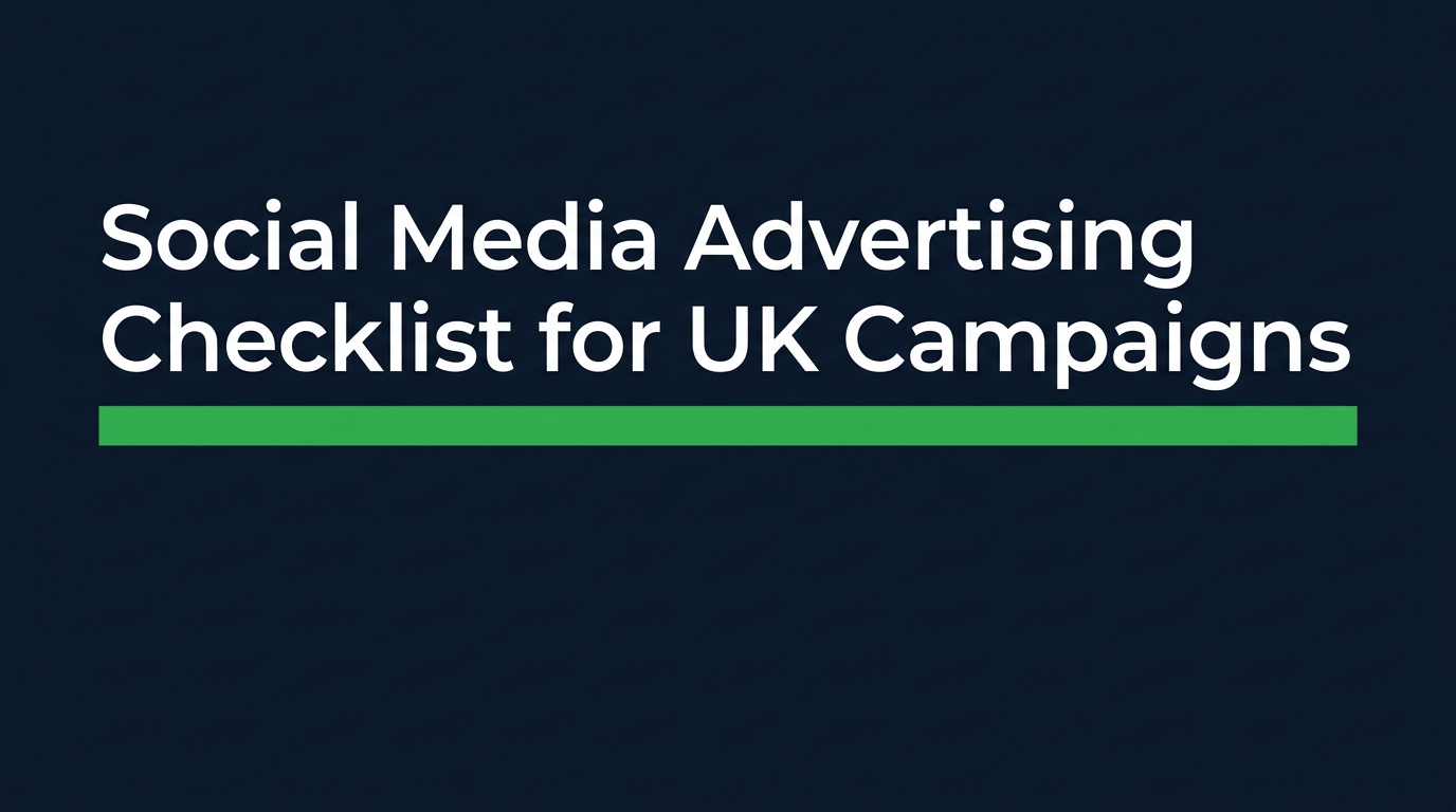 Social Media Advertising Checklist