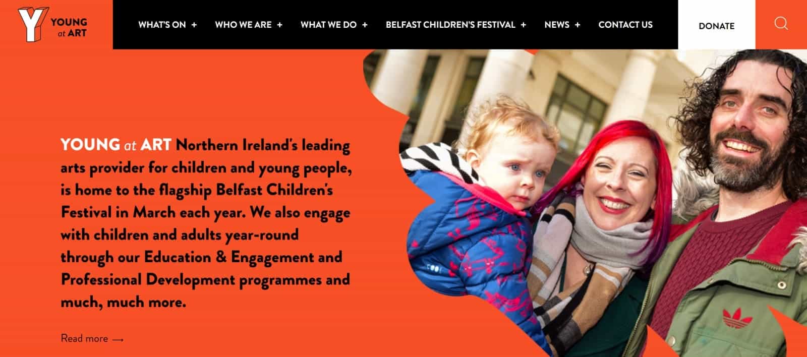 Screenshot of Young of Art site