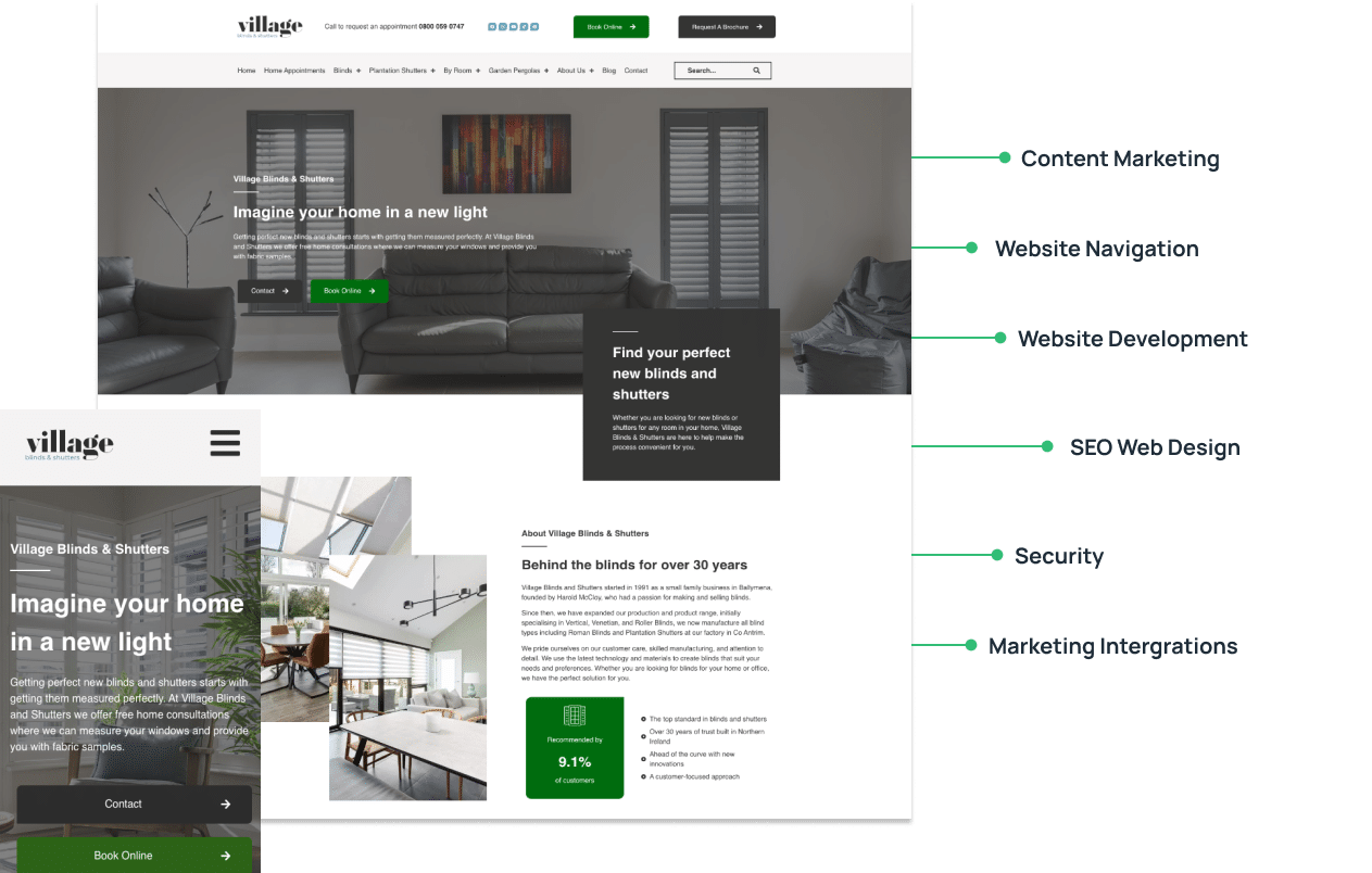 Stunning, user focused design