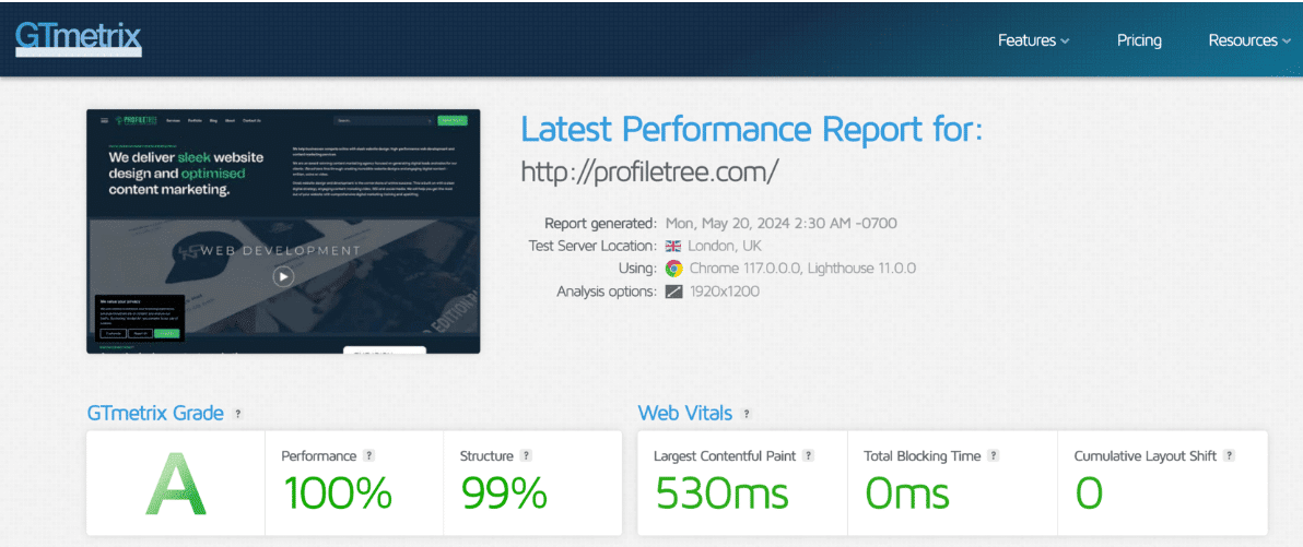 Technical web design