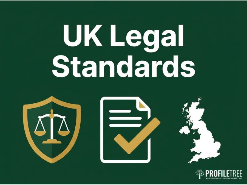 Legal scale and UK map illustrating captions and subtitles requirements under UK accessibility law