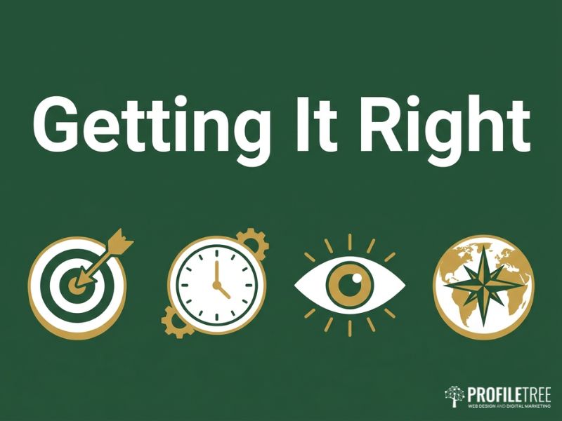 Icons for accuracy, timing, clarity and culture when implementing captions and subtitles effectively