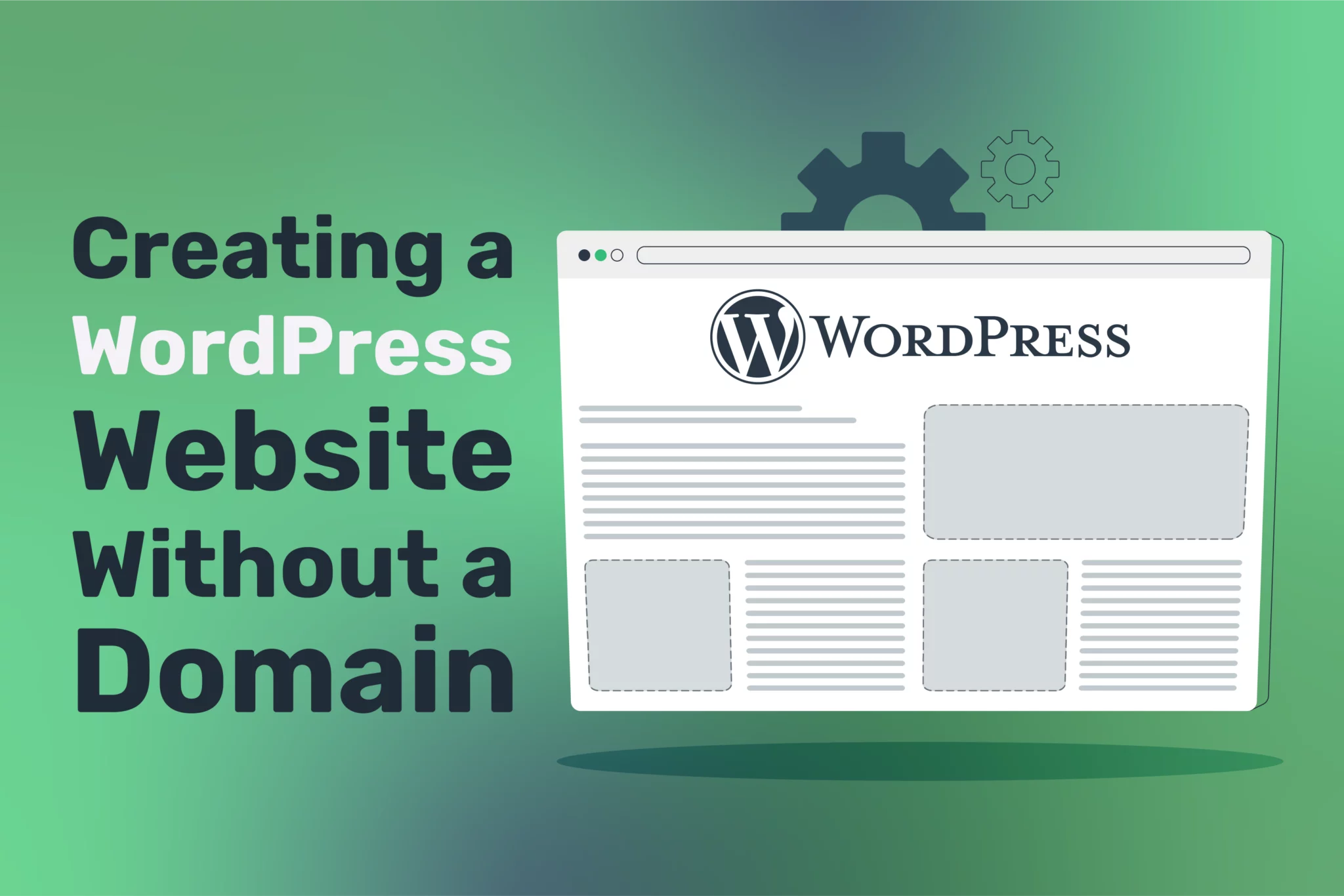 wordpress website without a domain