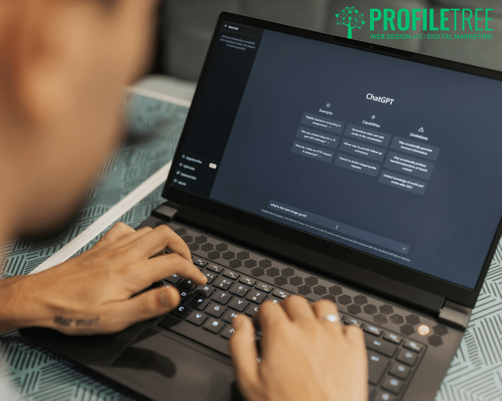 Individual using AI (ChatGPT) to optimise their X strategy